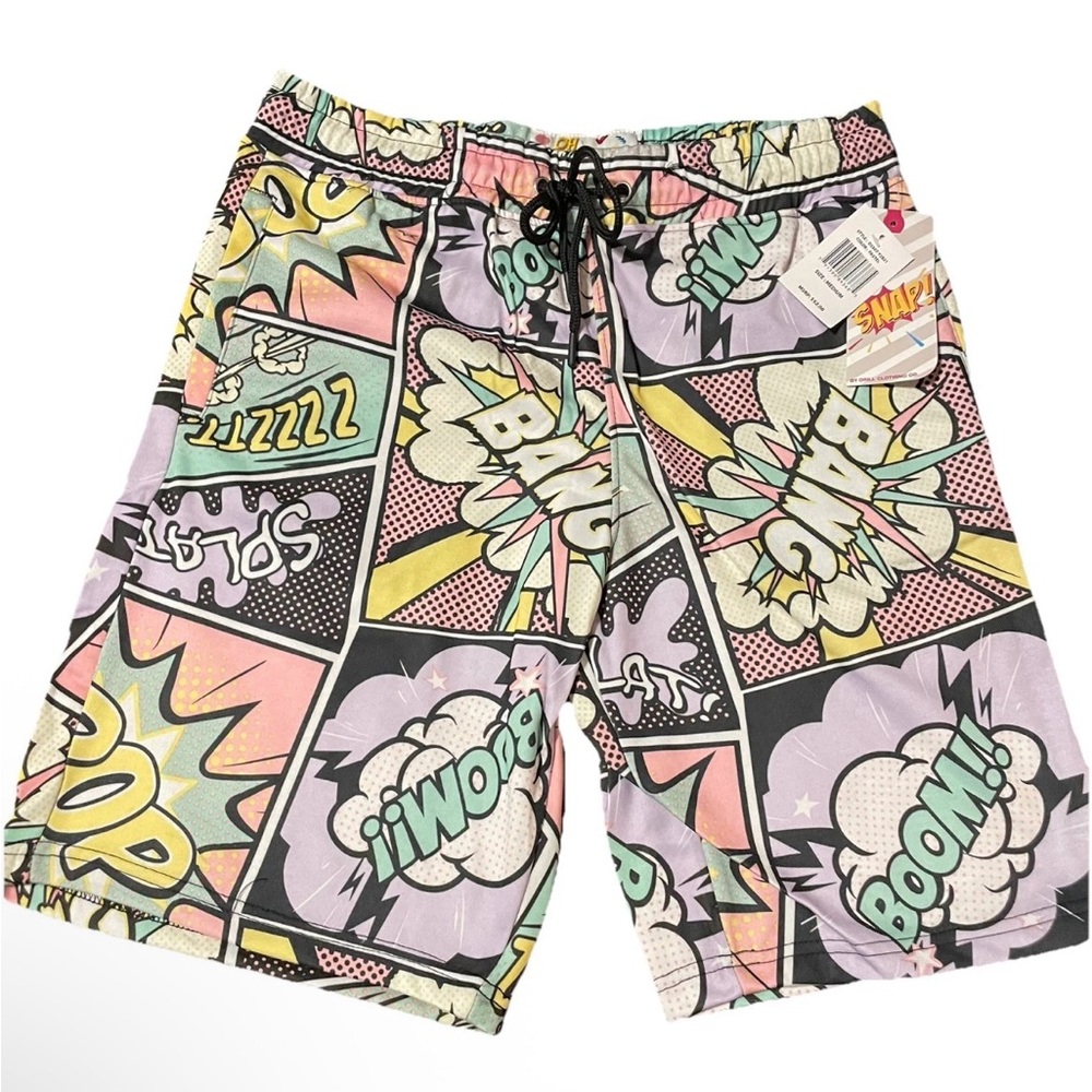 Comic Pop Shorts - Pastel Multicolor